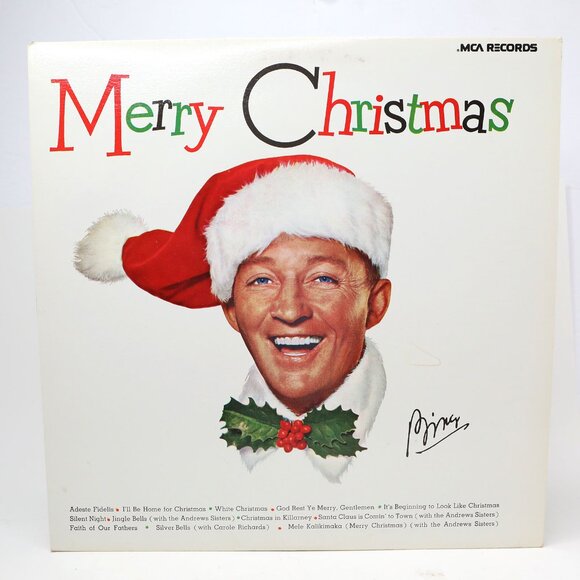 Bing Crosby's Merry Christmas Album Holidays Festive Vinyl Record Music - Picture 3 of 5